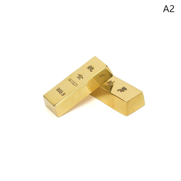 Ren kopparimitation guldtackstång göt mässing solid rekvisita gol 5.3cm
