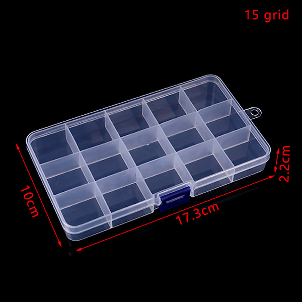 10/15/24 Grids smycken verktygslåda gåva för pärlor smycken örhängen 15 grid