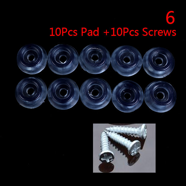 10 st Gummi Halkfri möbel Stol Benskydd Fötter Sofffot P 6(26mm with screw)