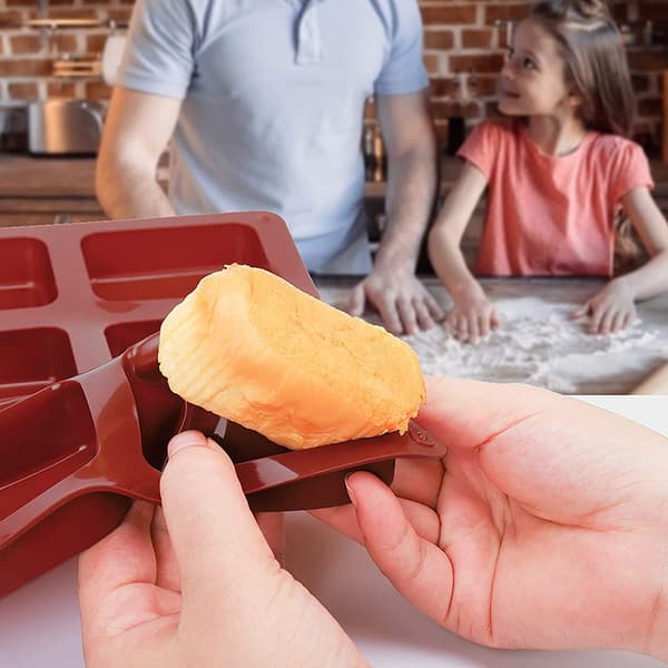 12 hålrum Non-stick Mini Brownie Pan Bröd Pan Silikon Mini