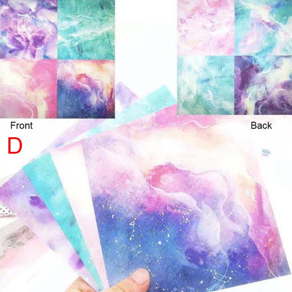 60/65 st Space Star Flower Origami Paper Dubbelsidig Vikning D D:60Pcs