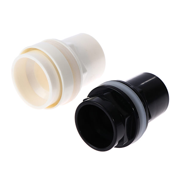 20-50 mm PVC-kopplingar Tjocka akvarellrör Trädgårdsavloppsrör 2(Black 25mm)