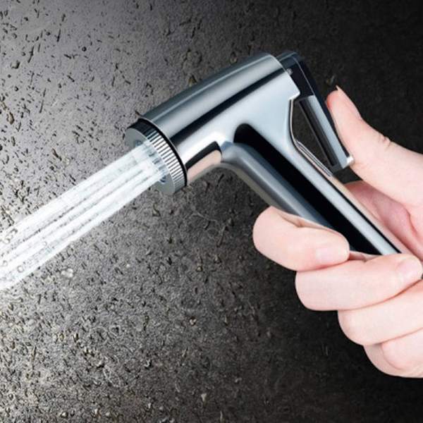 Krom Bidé Spraykran Hygienisk Toalett Duschhuvudslang Bathro C