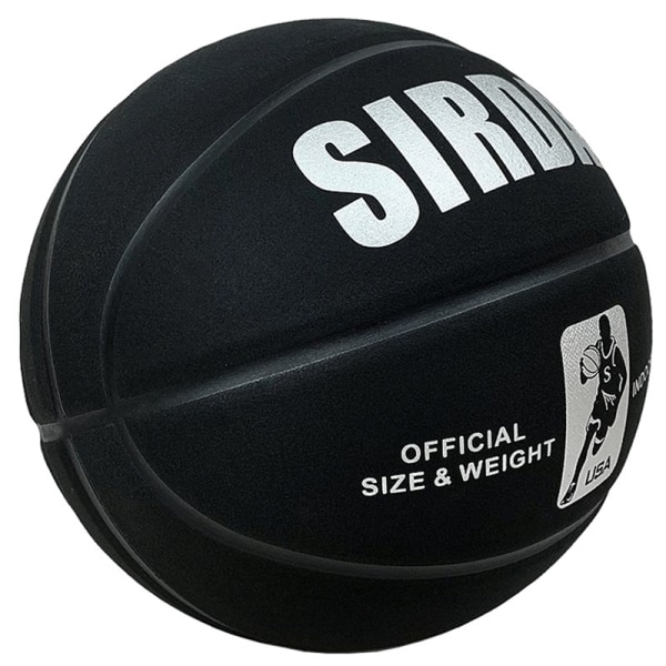 Mjuk basket i mikrofiber storlek 7 Slitstark Anti-Slip Outd Black