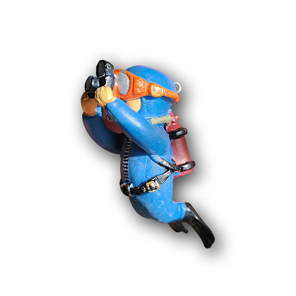Kawaii Resin Frogman Aquarium Ornaments Intressant Floating De A1