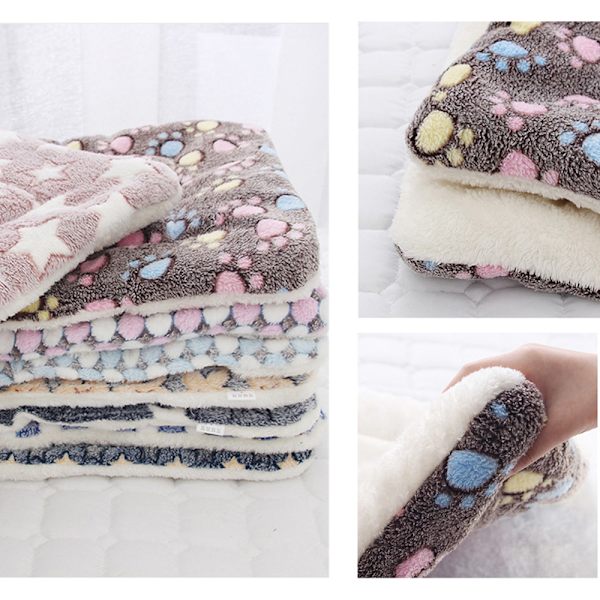 Hundsäng Pet Kudde Filt Mjuk Fleece Cat Cushion Puppy Sofa A