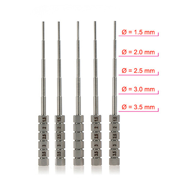 Pipe through hole rod Coil Winding Jig Tool för Rebuildable Ato onesize