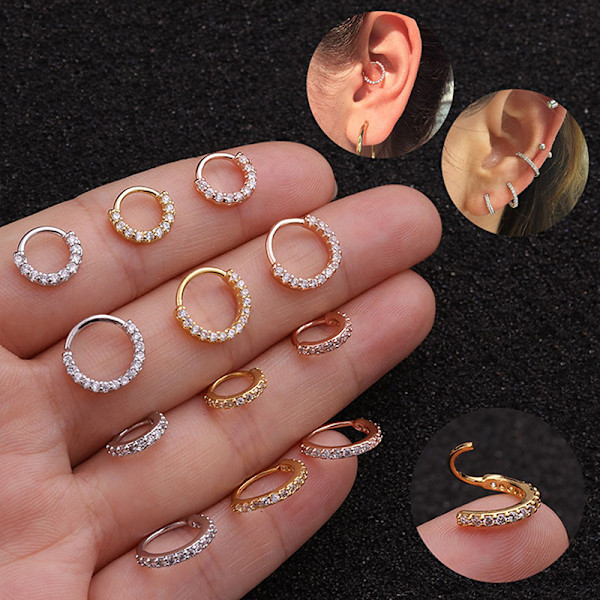 1st Hoop Örhängen Girl Tiny Rings Brosk Small Helix Pierci A2