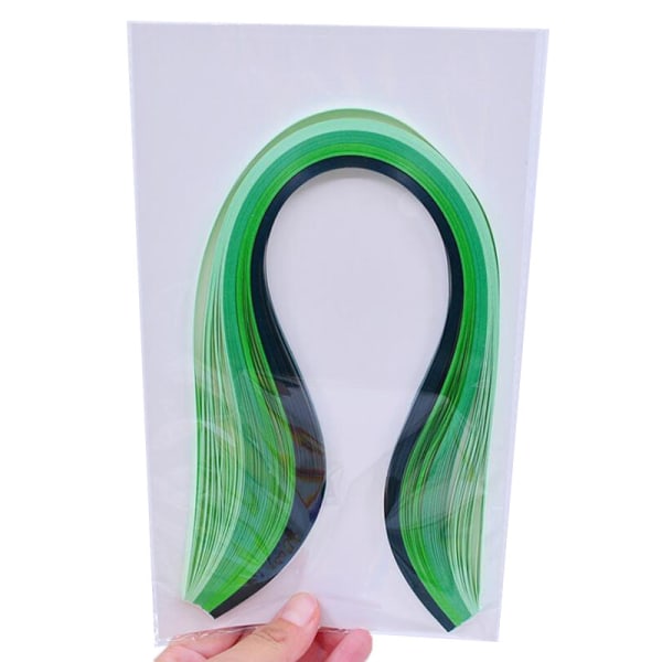 100 X quillingpappersremsor Origami Paper Lucky Star Paper DIY Green