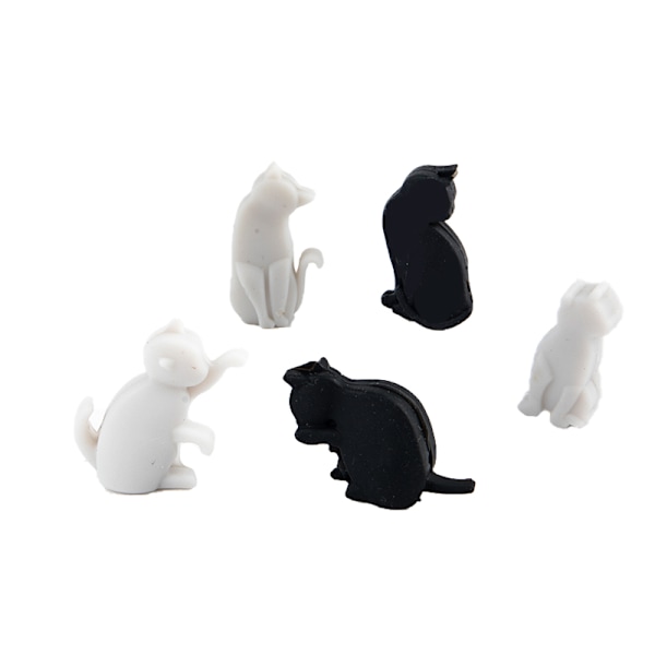 6ST Silikon Cat Vinglas Marker Cup Identifiering Ring Par