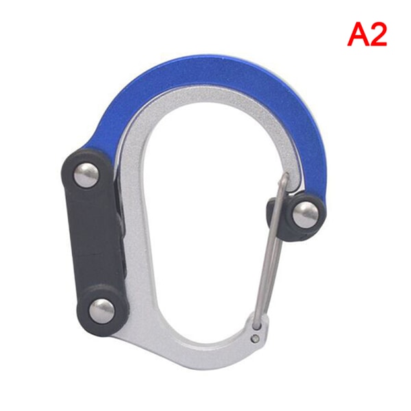 Hybrid Gear Clip - Karbinhake Roterande Krok Clip Non-Locking Str Blue