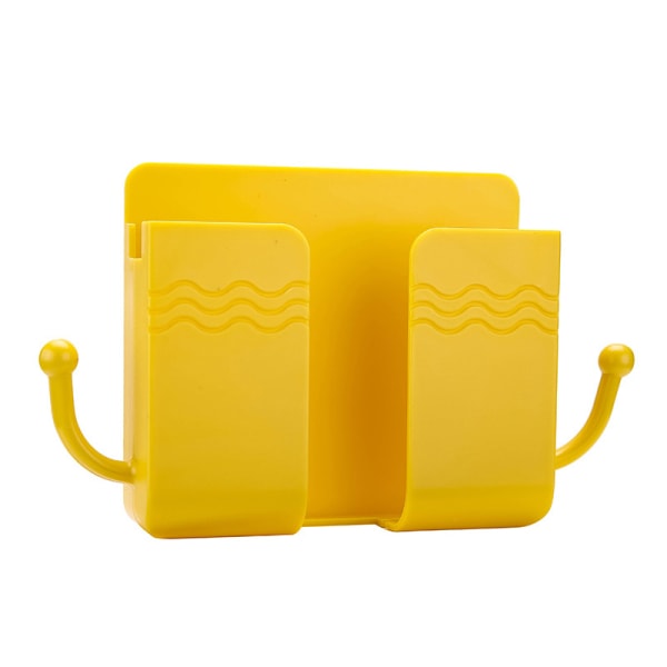 Väggmonterad förvaringsbox Case Telefonkontakt Chargin yellow
