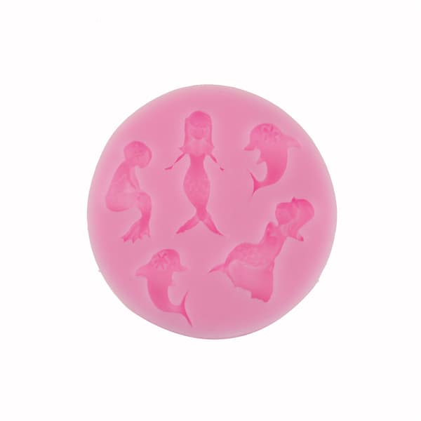 sjöjungfru silikonfondant mould form choklad b