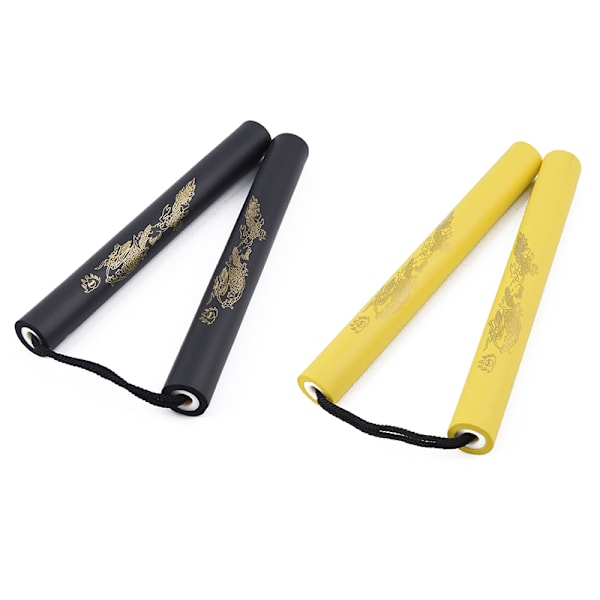 2st/lot Martial Arts Foam Nunchakus Kids repkedjor Plast N yellow