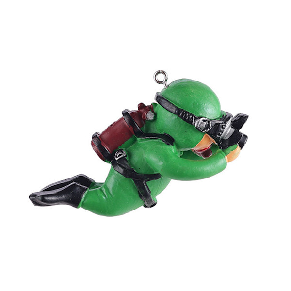 Kawaii Resin Frogman Aquarium Ornaments Intressant Floating De A6