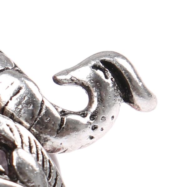 Justerbar stickslinga Virkad slinga Stickning Peacock Ring Enl