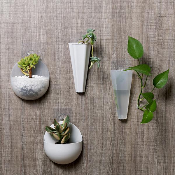 Creative Väggmonterad Akryl Vas Vägghängande er Flower Pot N2