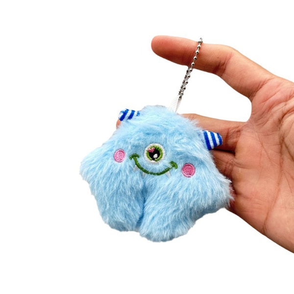 Kawaii One Big Eye Monster Plysch Doll Toy Cartoon e Keychain Ba A2
