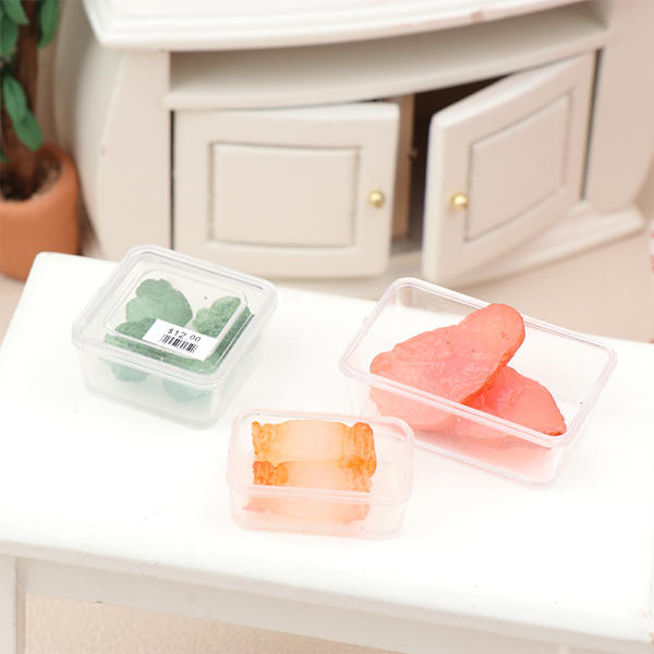 1 Box 1:12 Dockhus Mini grönsak Havsabalone/räkor/broccoli C