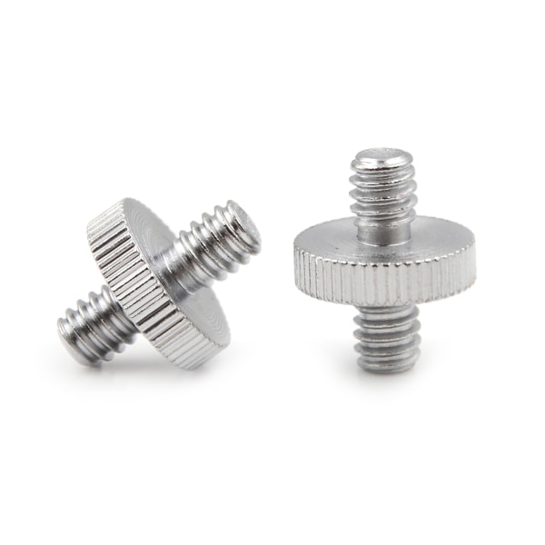 2 STK 1/4" 1/4" hane till 1/4" hangängad skruvadapter dubbel