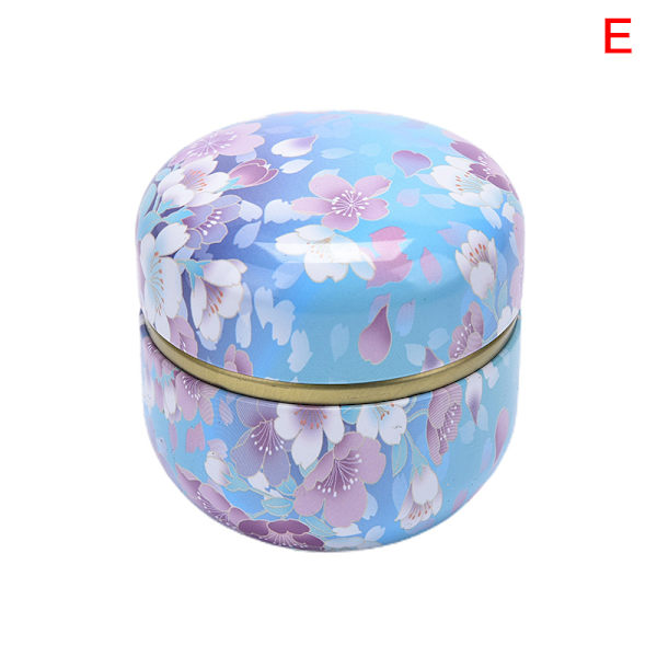 Tea Caddy Iron Delikat Small Style Te Canister Förvaringsbox f F