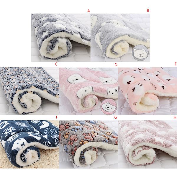 Hundsäng Pet Kudde Filt Mjuk Fleece Cat Cushion Puppy Sofa A