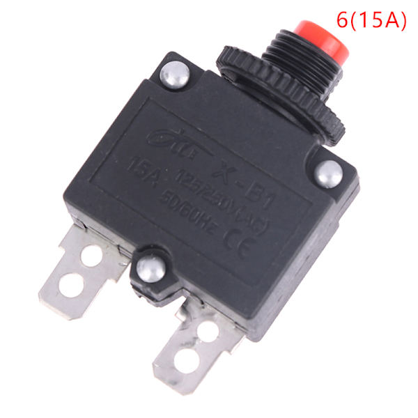 5A 6A 8A 10A 15A 20A Thermal strömbrytare Överbelastning Pr 6(15A)