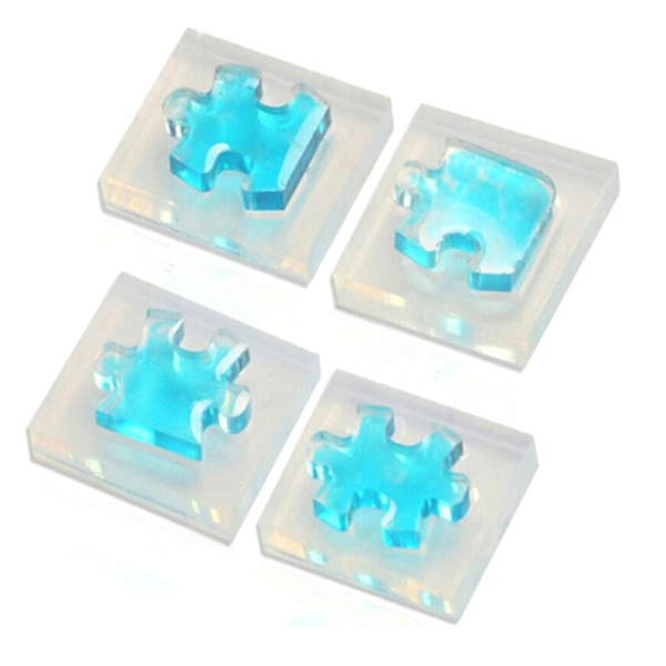 4st/ set Form DIY UV Resin Nyckelring Moul