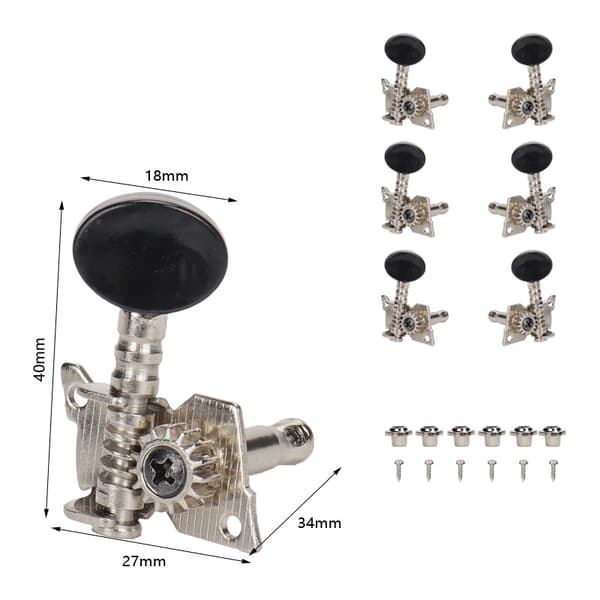Byt ut Gitarrhine Heads Knoppar Guitar String Tuning Pegs hine