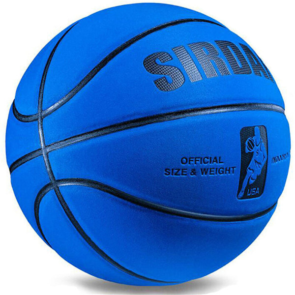 Mjuk basket i mikrofiber storlek 7 Slitstark Anti-Slip Outd Blue