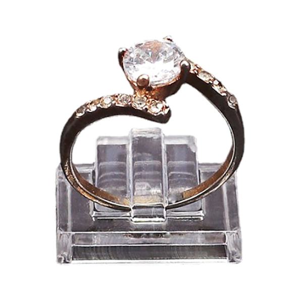 10 ST Transparent Finger Ring Display Stand Hållare Smycken bricka A2