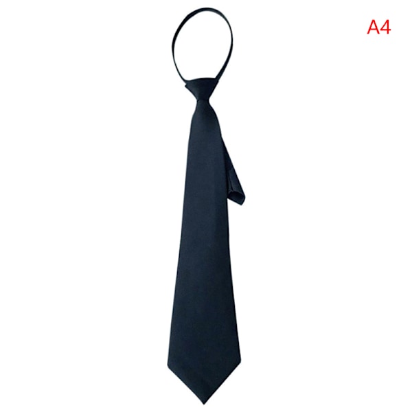 Svart Clip On Herr Slips Säkerhetsslipsar För män Kvinnor Unisex Tie Cl navy blue