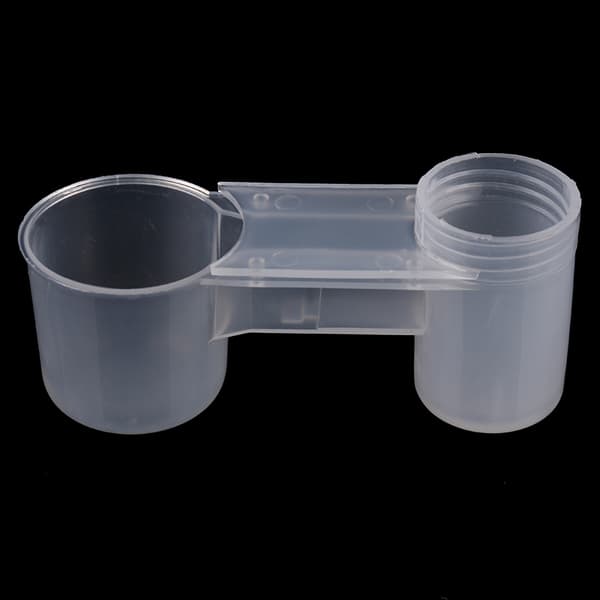 1 st Plast Pet Bird Drinker Feeder Vattenflaska Cup för Chick