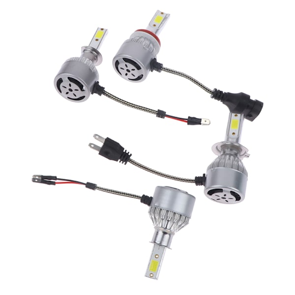 H1 H7 H11 COB Bil LED-strålkastare Glödlampor Hi-Lo Beam 36W 16000LM 60 H3
