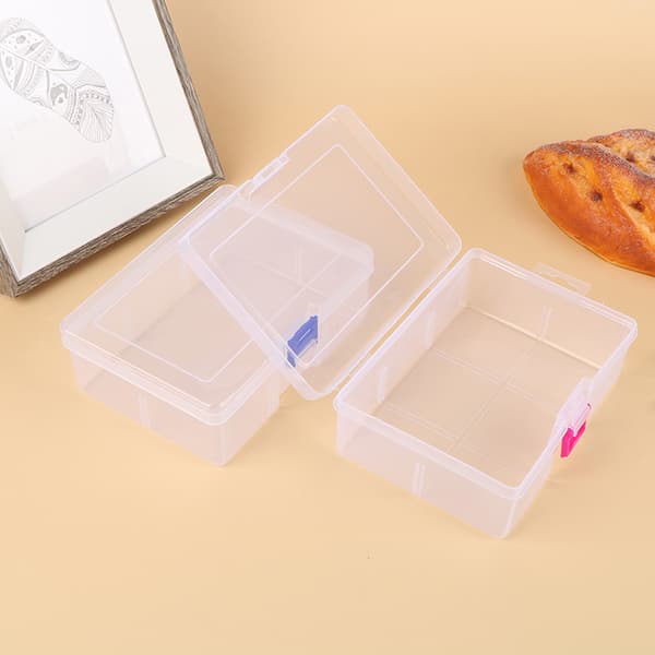 Transparent komponent Skruv förvaringsbox Smycken Display Practic Blue