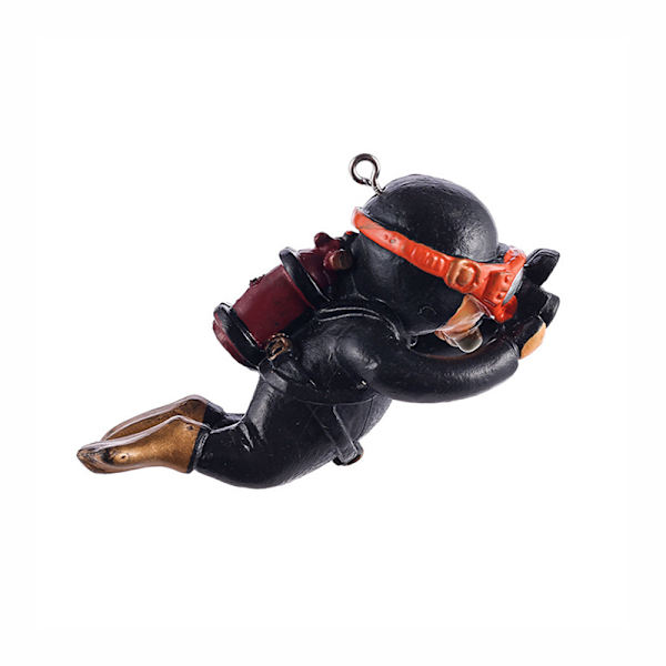 Kawaii Resin Frogman Aquarium Ornaments Intressant Floating De A2
