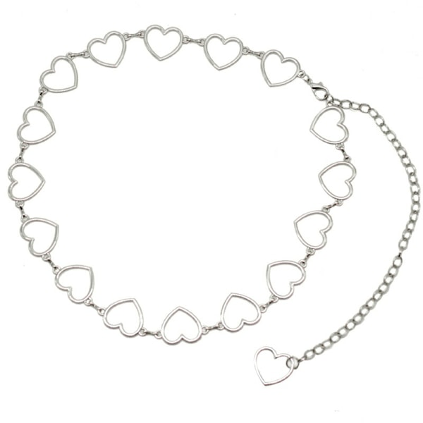 Midjebyxor Klassisk midjekedja Hjärta Hollow Chain Punk Aes