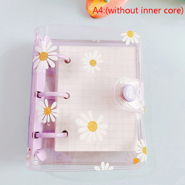 Mini 3-håls Daisy Binder Note Planner Organizer Notebook Journa A4