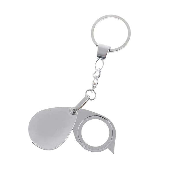 Luppfällbar ficka 10x förstoringsglas luppförstoringsglas