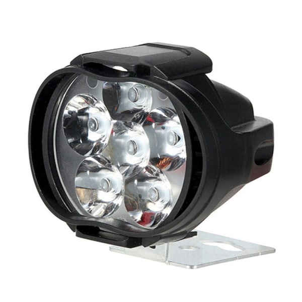 6 LED High Brightness White Spotlights för motorcykelstrålkastare
