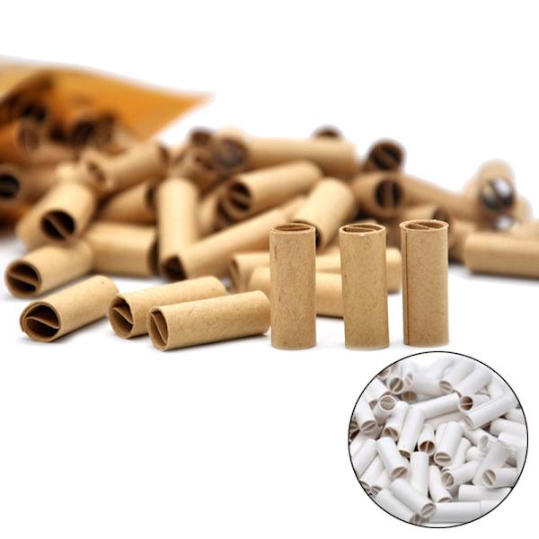 150 st/förpackning Silim Brown naturligt förrullat rullpappersmun F White