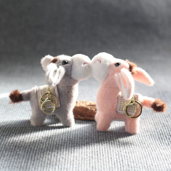 e Creative Stopped Little Donkey Doll e Animal Soft Plysh Toy F Gray