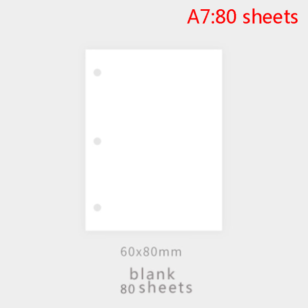 Mini 3-håls Daisy Binder Note Planner Organizer Notebook Journa A7