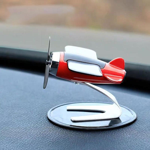 Bil Air Freshener Solar Flygplan Modell Auto Dekoration Doft Red