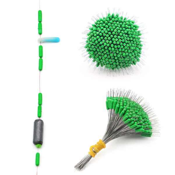 300 st Fishing Bobber Oval Silicon Stopper Space Bean Connector M