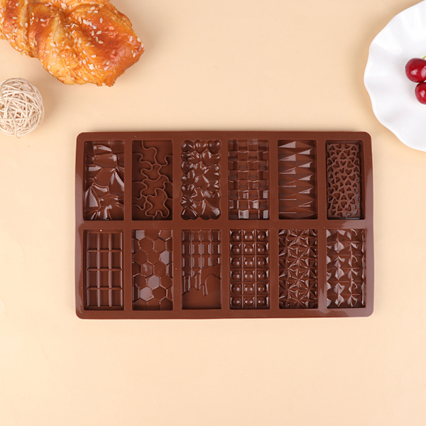 1 st 12 Cavity molds gör det själv för att baka tårtdekor Brown