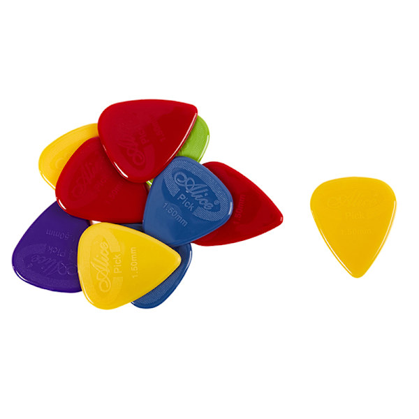 10 stycken Alice Guitar Pick Halkfri Nylon Mediator Akustisk El 1.5mm