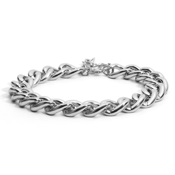 Punk Hip Hop Choker Halsband för kvinnor Statement Gothic Cuban C G3
