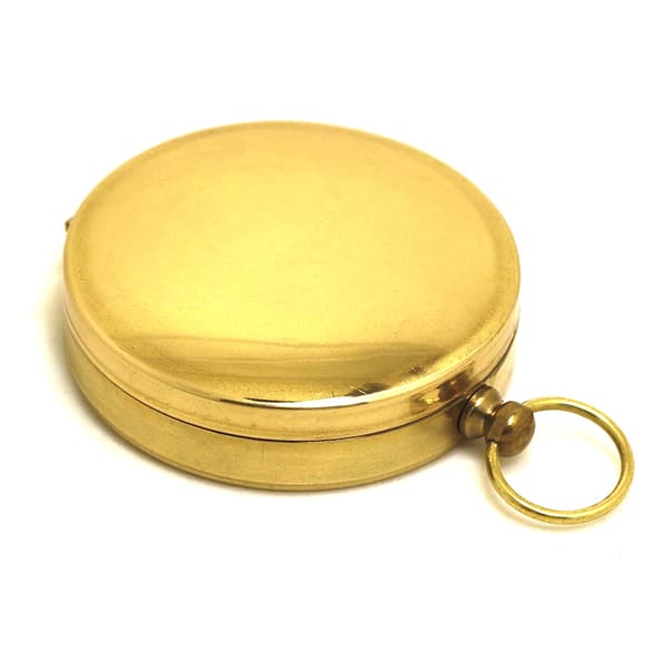 Utomhuscamping Vandringsficka Mässing Golden Compass Portable Com