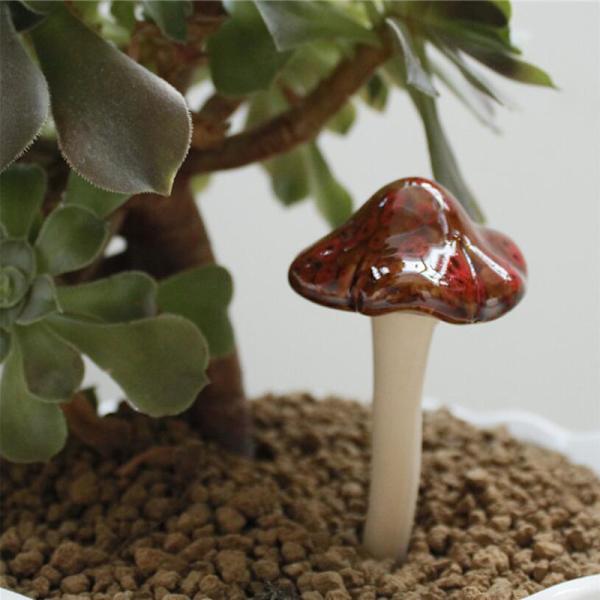 Keramisk Simulering Svamp Modell Bonsai Ornament DIY Hem Gard
